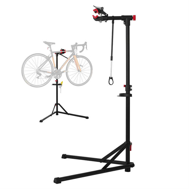 Unisky Bike Repair Stand Foldable Bike Stand for Maintenance Portable Height Adjustable Rack with Quick Release Bicycle Mechanics Maintenance Workstand